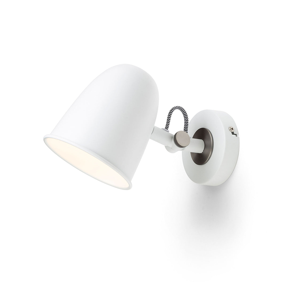 RENDL spotlight DANNY wall white matt nickel 230V LED E14 5W R14185 1