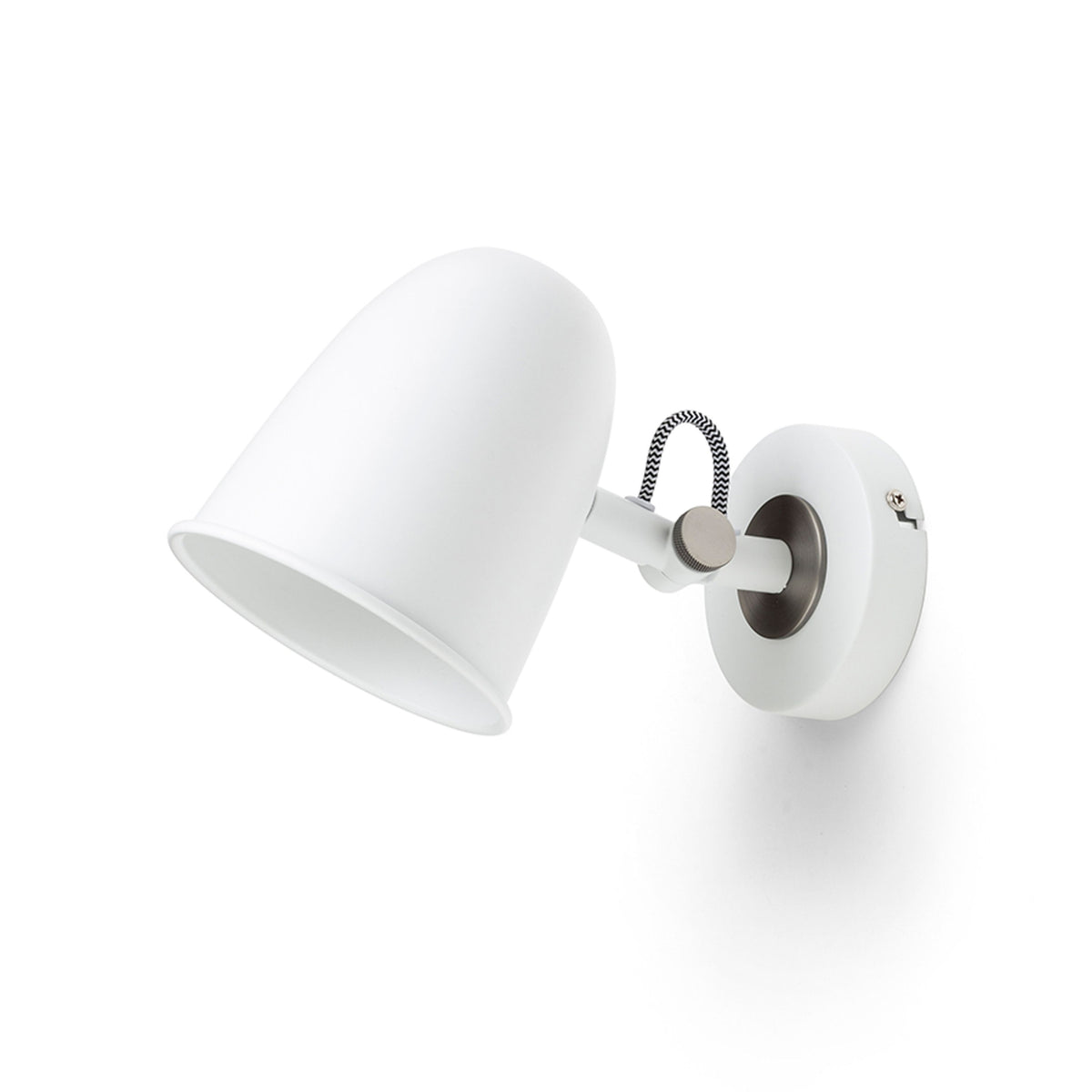 RENDL spotlight DANNY wall white matt nickel 230V LED E14 5W R14185 6