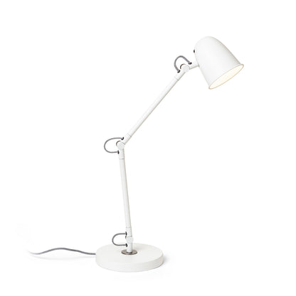 RENDL table lamp DANNY table white matt nickel 230V LED E14 5W R14187 5