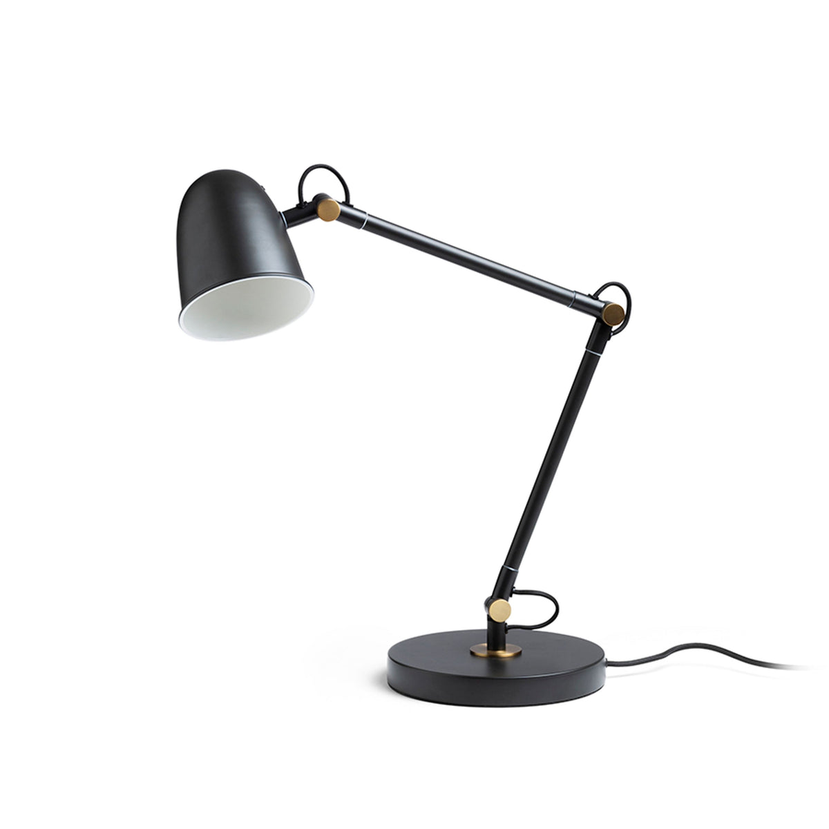 RENDL table lamp DANNY table black brass 230V LED E14 5W R14188 1