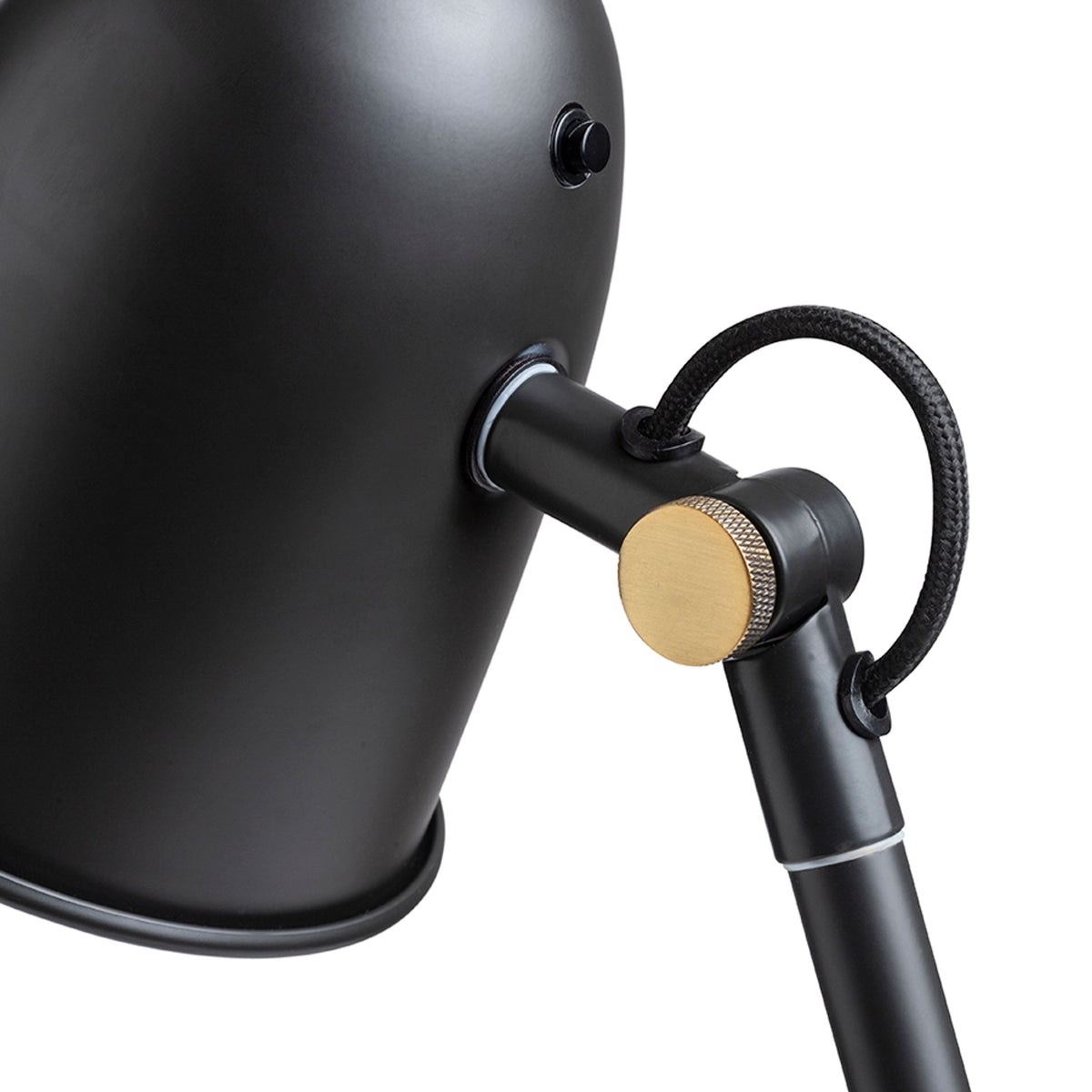 RENDL table lamp DANNY table black brass 230V LED E14 5W R14188 5
