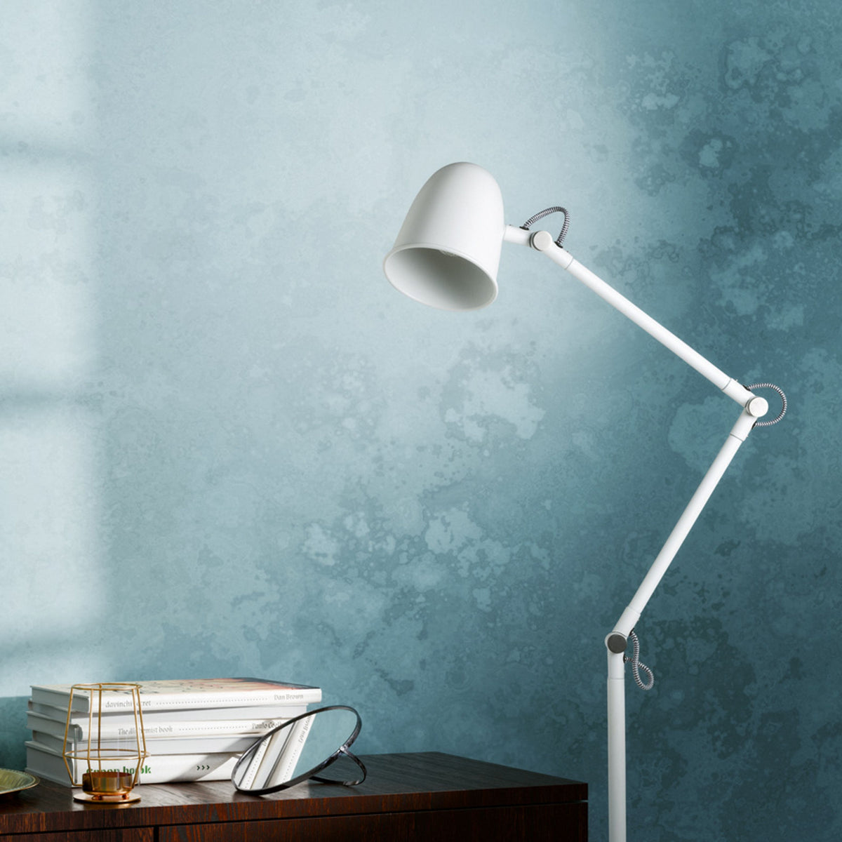 RENDL floor lamp DANNY floor white matt nickel 230V LED E14 5W R14189 4