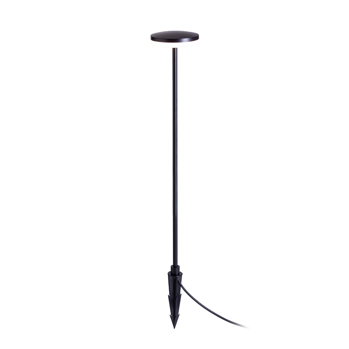 RENDL outdoor lamp SEMPLICE 80 floor / on spike black matte acrylic 230V LED 12W IP54  3000K R14195 9