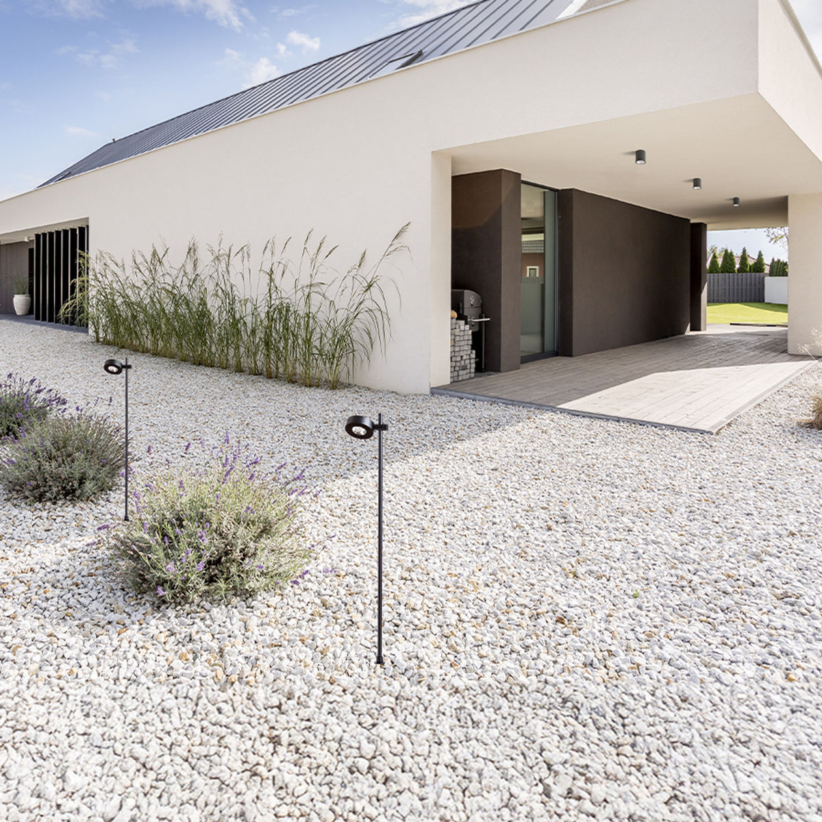 RENDL outdoor lamp KATONA floor / on spike black  230V LED 7W 70° IP54  3000K R14196 7