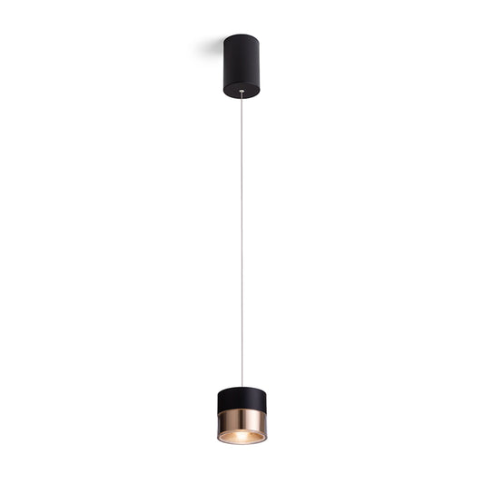RENDL pendant lamp JUNIPER height adjustable pendant black/gold  230V LED 15W 30°  3000K R14219 1