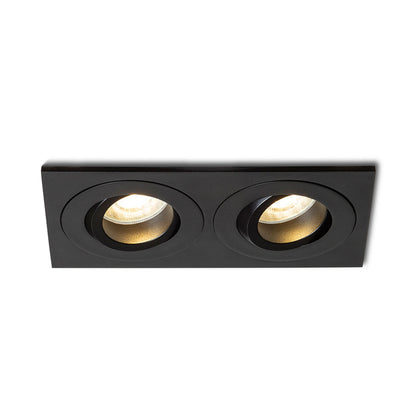 RENDL recessed light GALO II recessed black 230V LED GU10 9W IP65 R14226 1