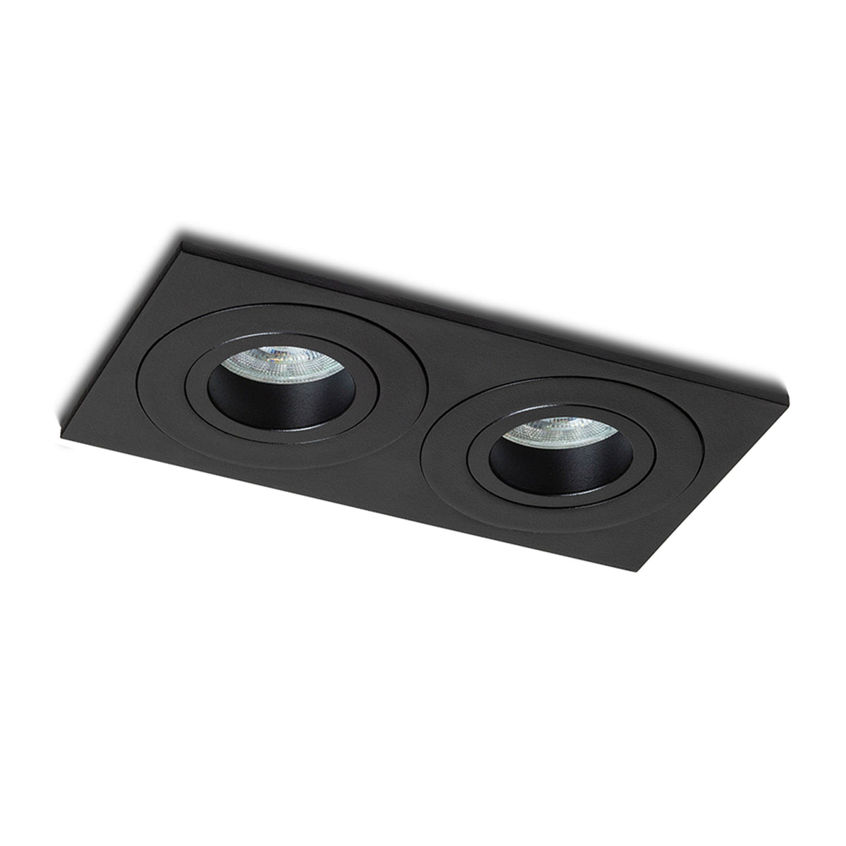 RENDL recessed light GALO II recessed black 230V LED GU10 9W IP65 R14226 5