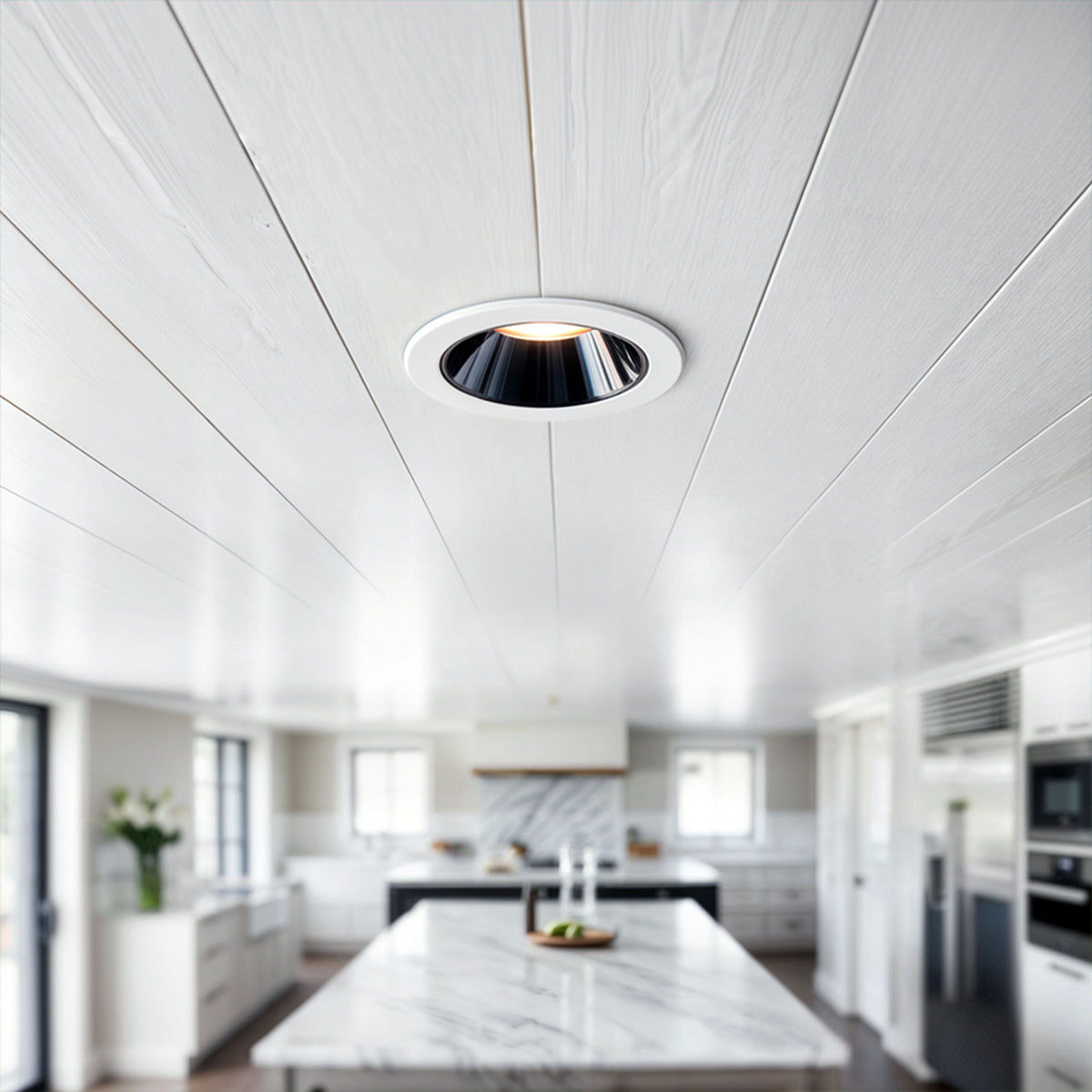 RENDL recessed light ANSEL recessed white black chrome 230V LED 12W 60°  3000K R14238 2