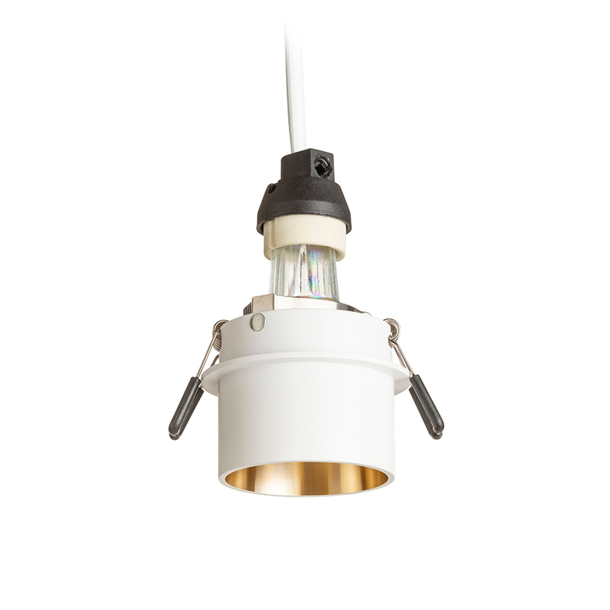 RENDL recessed light ORTA recessed white/gold 230V LED GU10 9W R14250 4