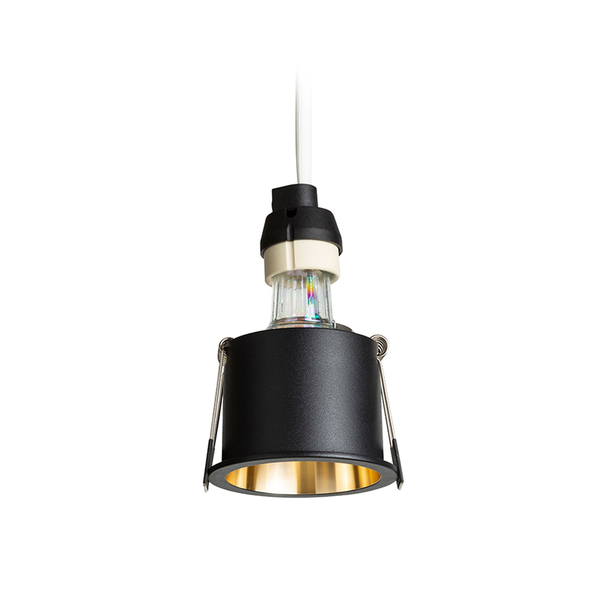 RENDL recessed light ORCO recessed black/gold 230V LED GU10 9W R14259 3