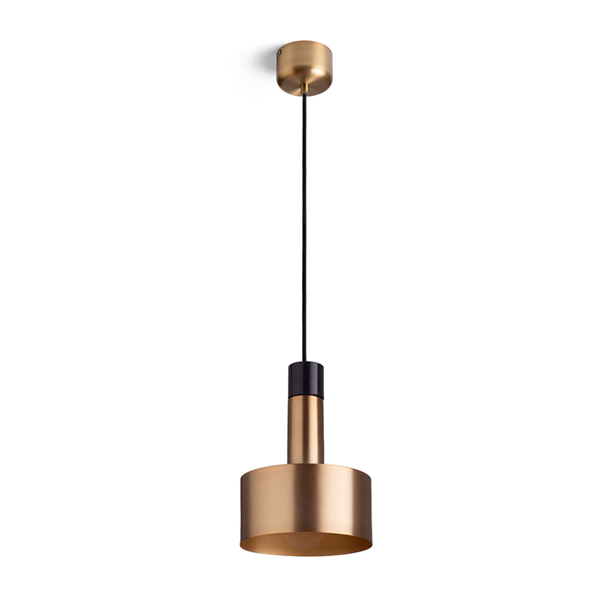 RENDL pendant lamp DIVINA pendant brass/black marble decor 230V LED E27 5W R14260 5