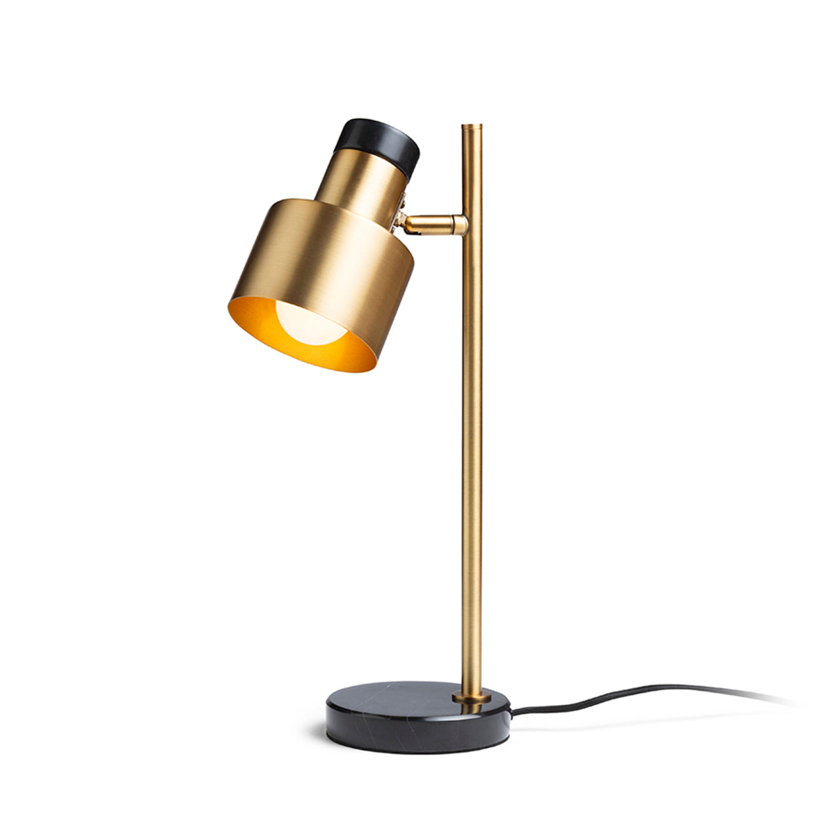 RENDL table lamp DIVINA table brass/black marble decor 230V LED E27 5W R14261 1