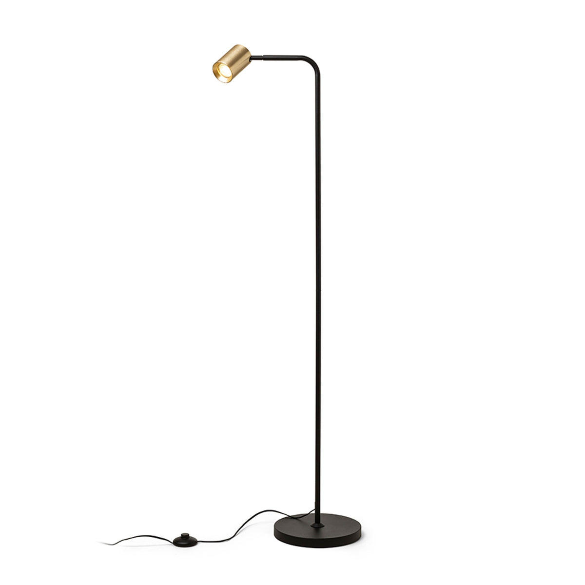 RENDL floor lamp FLYNN I floor black/brushed brass 230V LED GU10 9W R14264 1