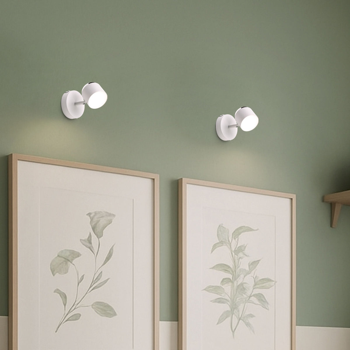 RENDL spotlight NOVA I wall white chrome/frosted acrylic 230V LED 4.2W 3000K R14272 3