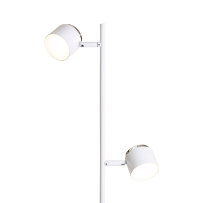 RENDL floor lamp NOVA II floor white chrome/frosted acrylic 230V LED 2x3.5W 3000K R14276 2