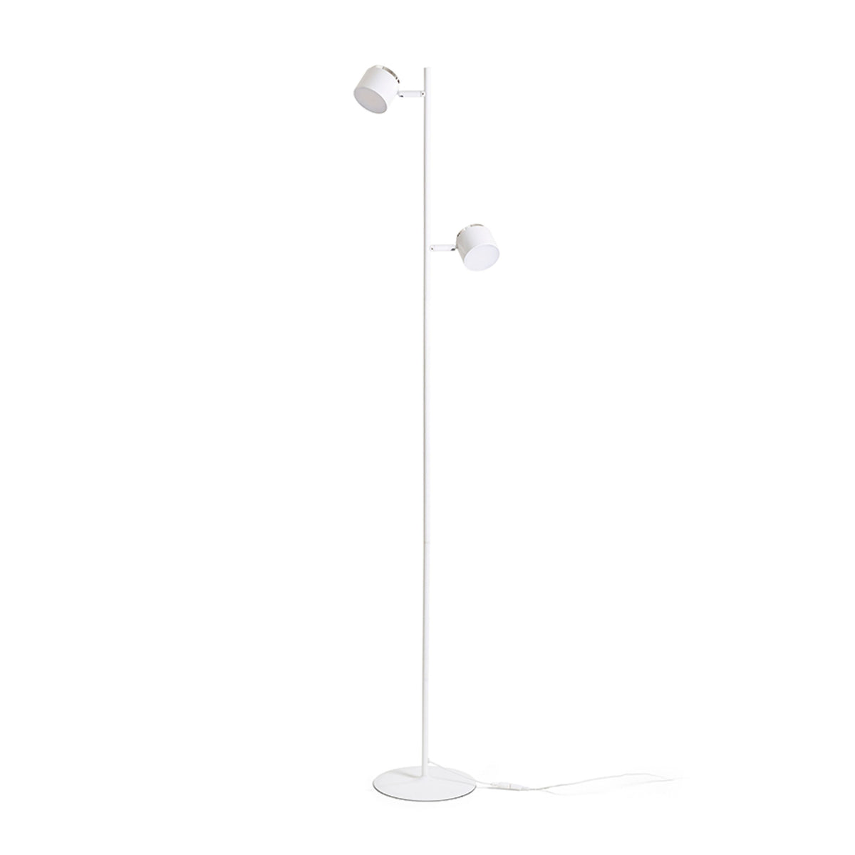 RENDL floor lamp NOVA II floor white chrome/frosted acrylic 230V LED 2x3.5W 3000K R14276 5