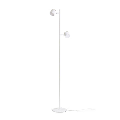 RENDL floor lamp NOVA II floor white chrome/frosted acrylic 230V LED 2x3.5W 3000K R14276 5