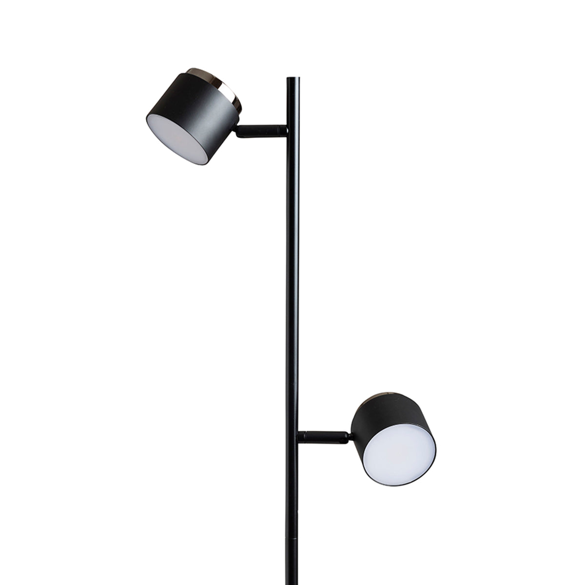 RENDL floor lamp NOVA II floor black chrome/frosted acrylic 230V LED 2x3.5W 3000K R14277 2