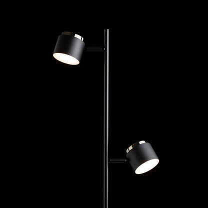 RENDL floor lamp NOVA II floor black chrome/frosted acrylic 230V LED 2x3.5W 3000K R14277 5