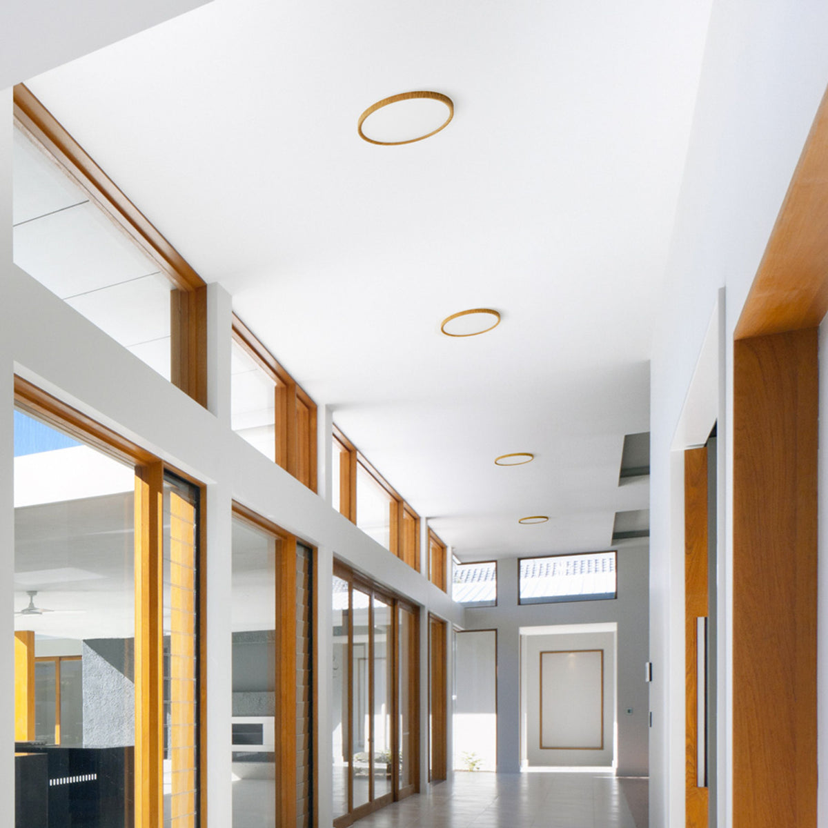 RENDL surface mounted lamp LANA 40 surface mounted  imitation beech/plastic 230V LED 32W  3000K 4000K 6000K R14305 3