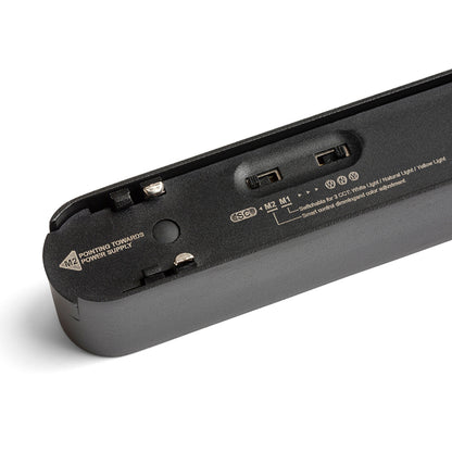 RENDL Ultra-thin track system OXONIA 11 for the VEGA/WAVE system black  24= LED 6W 110°  3000K 4000K 6500K R14319 5