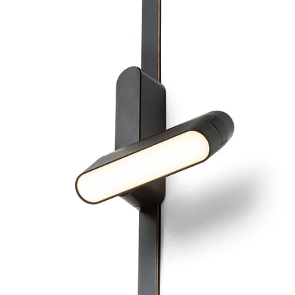 RENDL Ultra-thin track system OXONIA 11 with tilt-function for the VEGA/WAVE system black  24= LED 6W 110°  3000K 4000K 6500K R14321 11