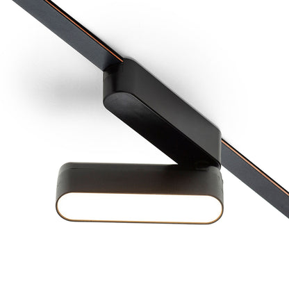 RENDL Ultra-thin track system OXONIA 11 with tilt-function for the VEGA/WAVE system black  24= LED 6W 110°  3000K 4000K 6500K R14321 6