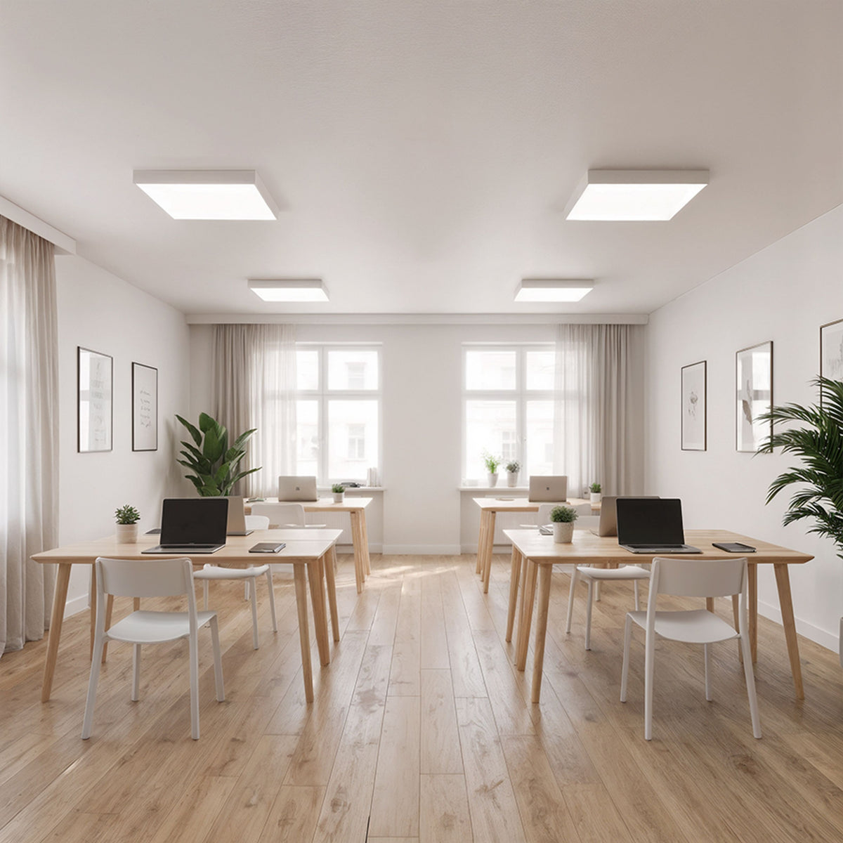 RENDL surface mounted lamp LARISA SQ 60 DIMM ceiling white 230V LED 100W 3000K 4000K 6500K R14372 2