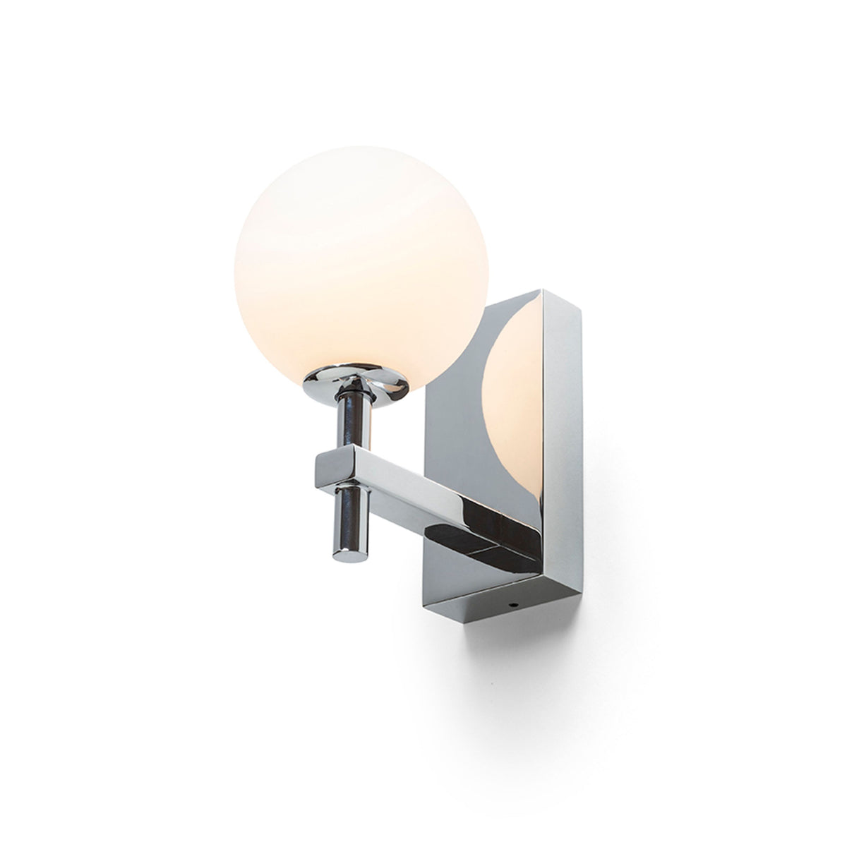 RENDL wall lamp PEGGY wall chrome/opal-colored glass 230V LED G9 6W IP44 R14388 3