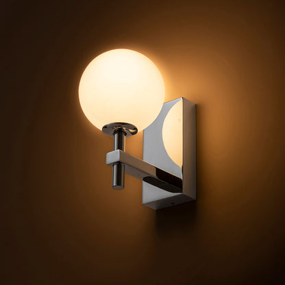 RENDL wall lamp PEGGY wall chrome/opal-colored glass 230V LED G9 6W IP44 R14388 4