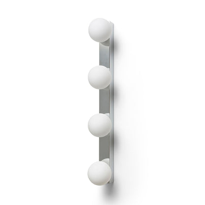 RENDL wall lamp DOMINO IV wall chrome/opal-colored glass 230V LED G9 4x6W IP44 R14390 5
