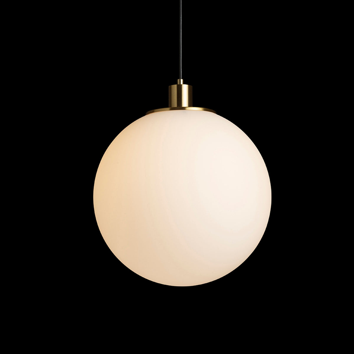 RENDL pendant lamp BOULDER 30 pendant opal-colored glass/brushed brass 230V LED E27 15W R14394 5