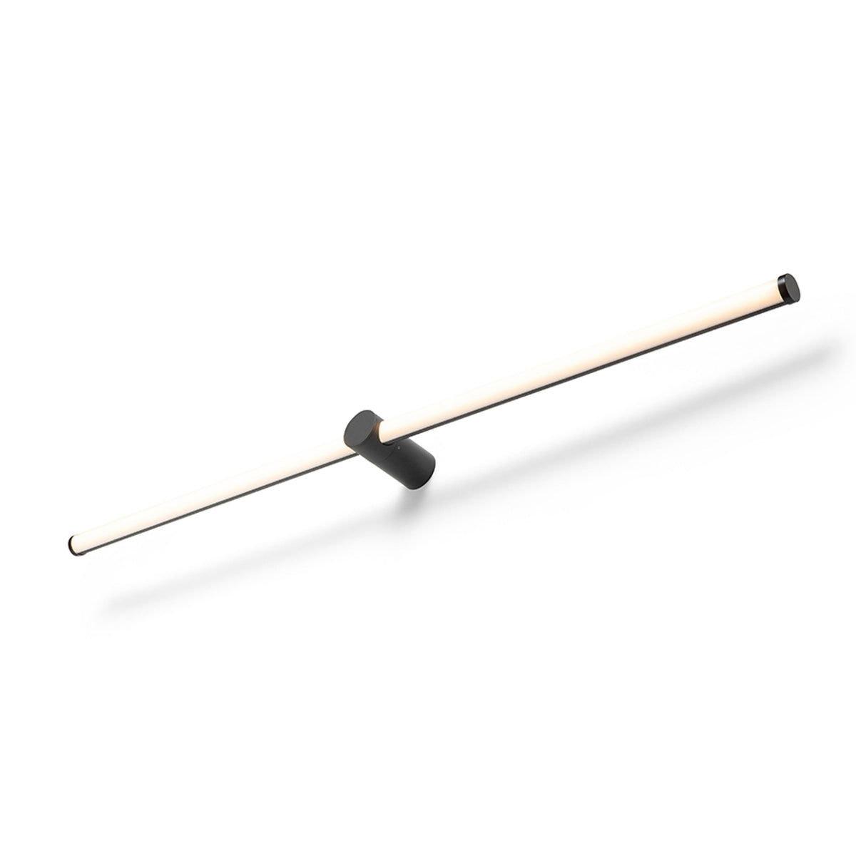 RENDL wall lamp CLARIS 120 surface mounted black frosted acrylic 230V LED 2x12W  3000K R14412 3