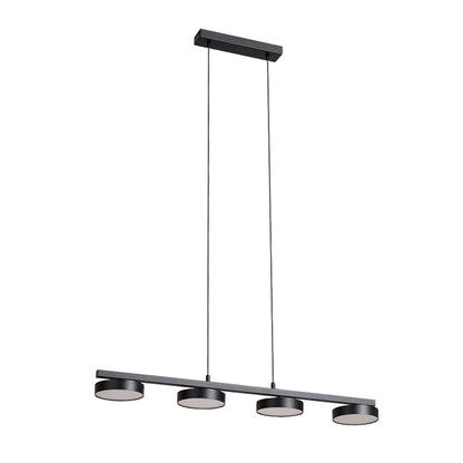 RENDL pendant lamp ARETHA IV pendant black  230V LED 4x12W  3000K R14424 1
