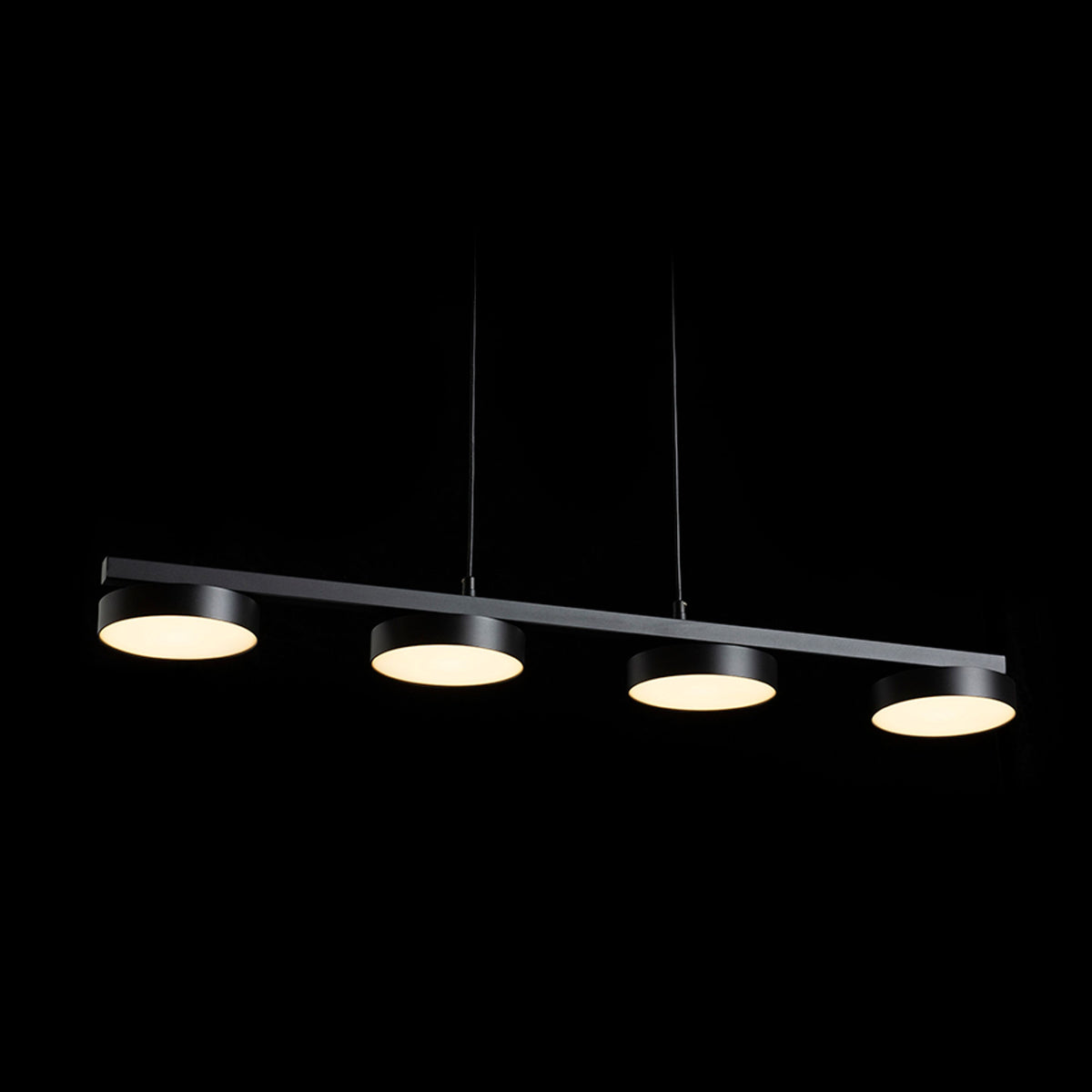 RENDL pendant lamp ARETHA IV pendant black  230V LED 4x12W  3000K R14424 5