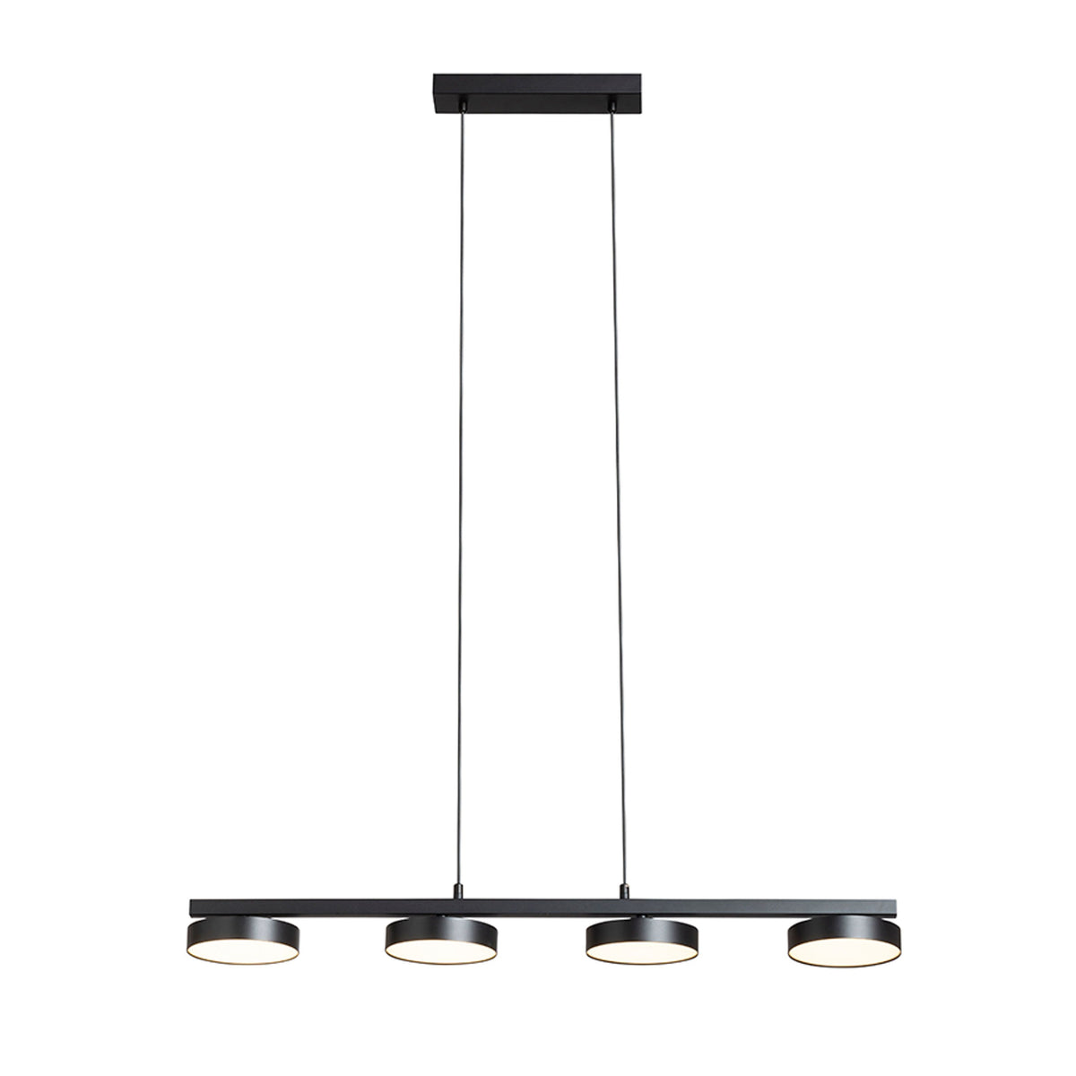 RENDL pendant lamp ARETHA IV pendant black  230V LED 4x12W  3000K R14424 6