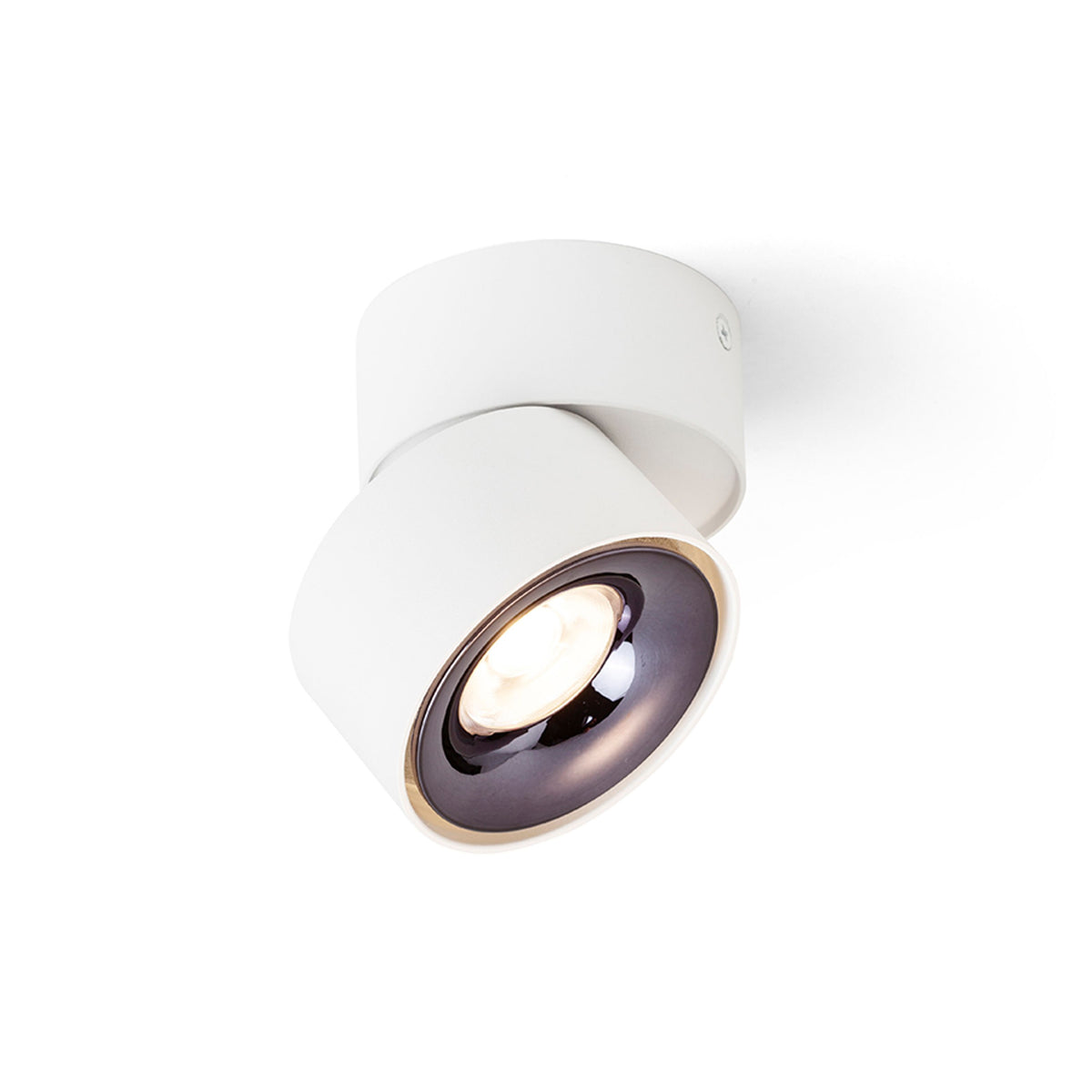 RENDL surface mounted lamp ALBANO surface mounted white black chrome 230V LED 5W  3000K R14425 3