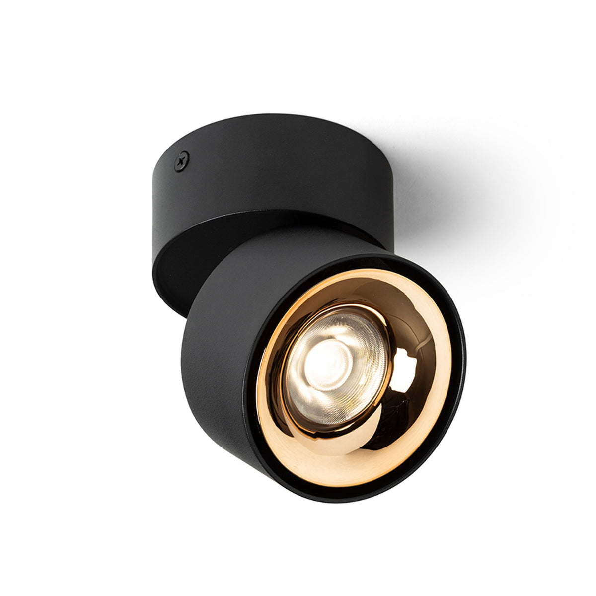 RENDL surface mounted lamp ALBANO surface mounted black/gold  230V LED 5W  3000K R14426 1