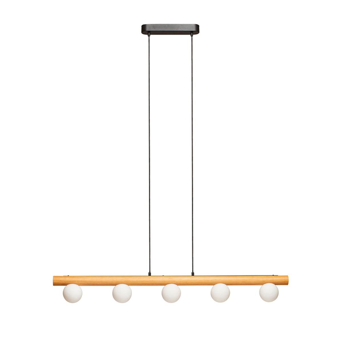 RENDL pendant lamp NOCTIS pendant wood/opal-colored glass 230V LED G9 5x7W R14460 6