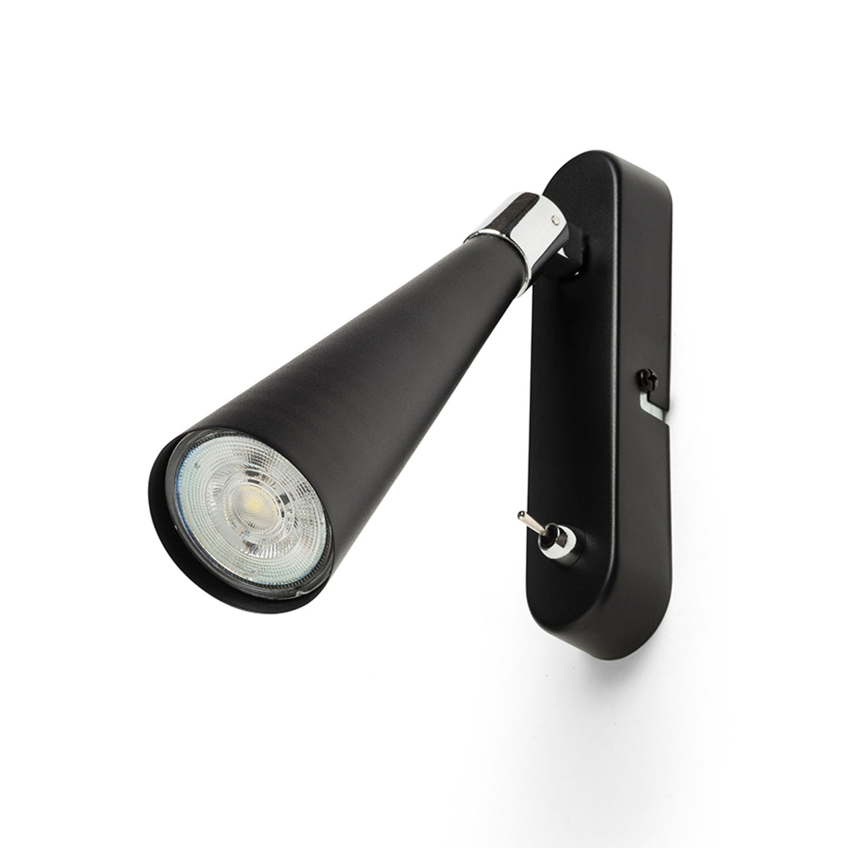 RENDL spotlight ALEXIS wall black chrome 230V LED GU10 5W R14467 4