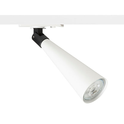 RENDL 1-circuit track system ALEXIS for 1-circuit tracks white/black  230V LED GU10 5W R14468 4