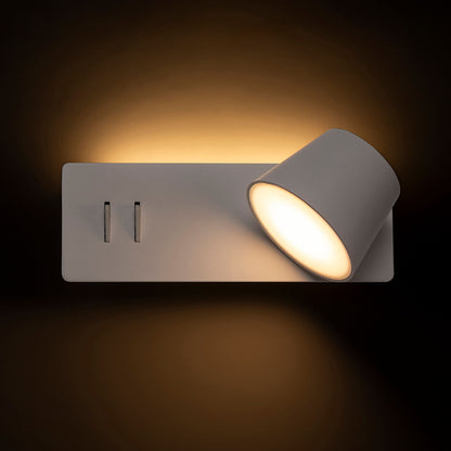 RENDL spotlight AMADEUS wall with backlighting white  230V LED 4+6W  3000K R14521 3