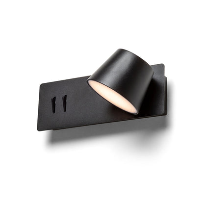 RENDL spotlight AMADEUS wall with backlighting black  230V LED 4+6W  3000K R14522 2