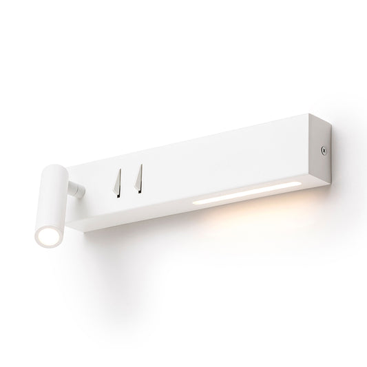 RENDL spotlight ODEON wall with backlighting white  230V LED 8+3W 30°  3000K R14523 1