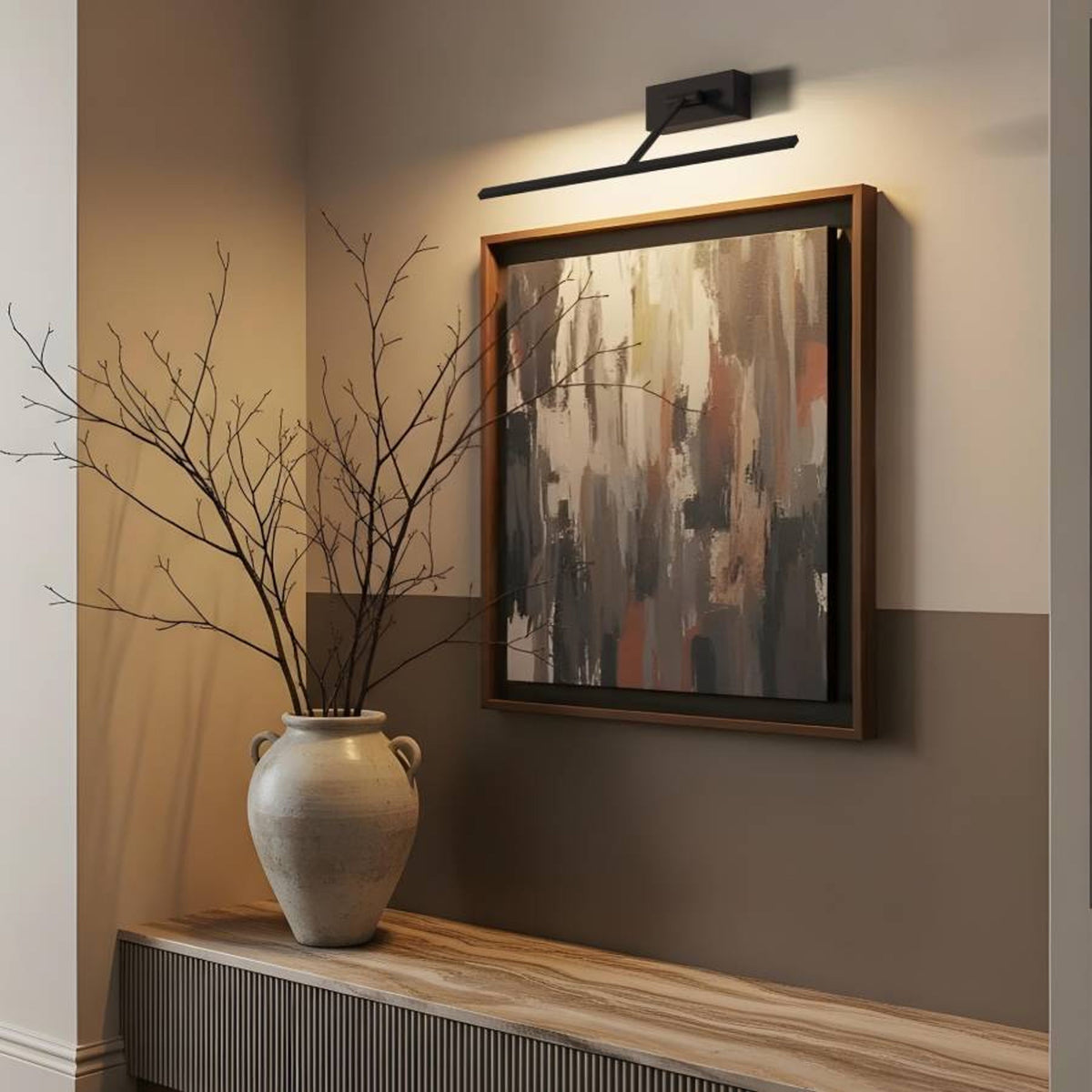 RENDL wall lamp FRESCO 45 wall black  230V LED 8W  3000K R14527 2