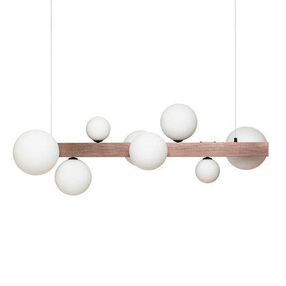 RENDL pendant lamp KASSANDRA pendant opal-colored glass/brushed bronze 230V G9 8x6W R14554 9
