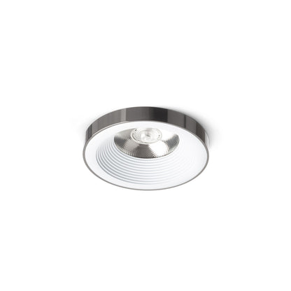 RENDL recessed light SHARM PLUS recessed white black chrome 230V LED 10W 24° 3000K R14563 1