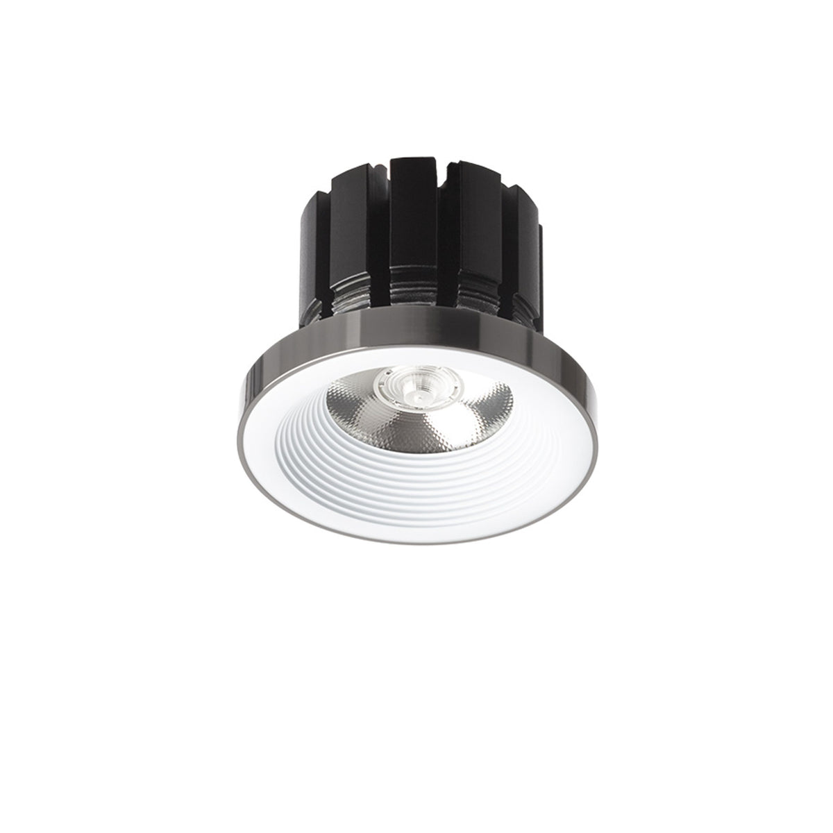 RENDL recessed light SHARM PLUS recessed white black chrome 230V LED 10W 24° 3000K R14563 2
