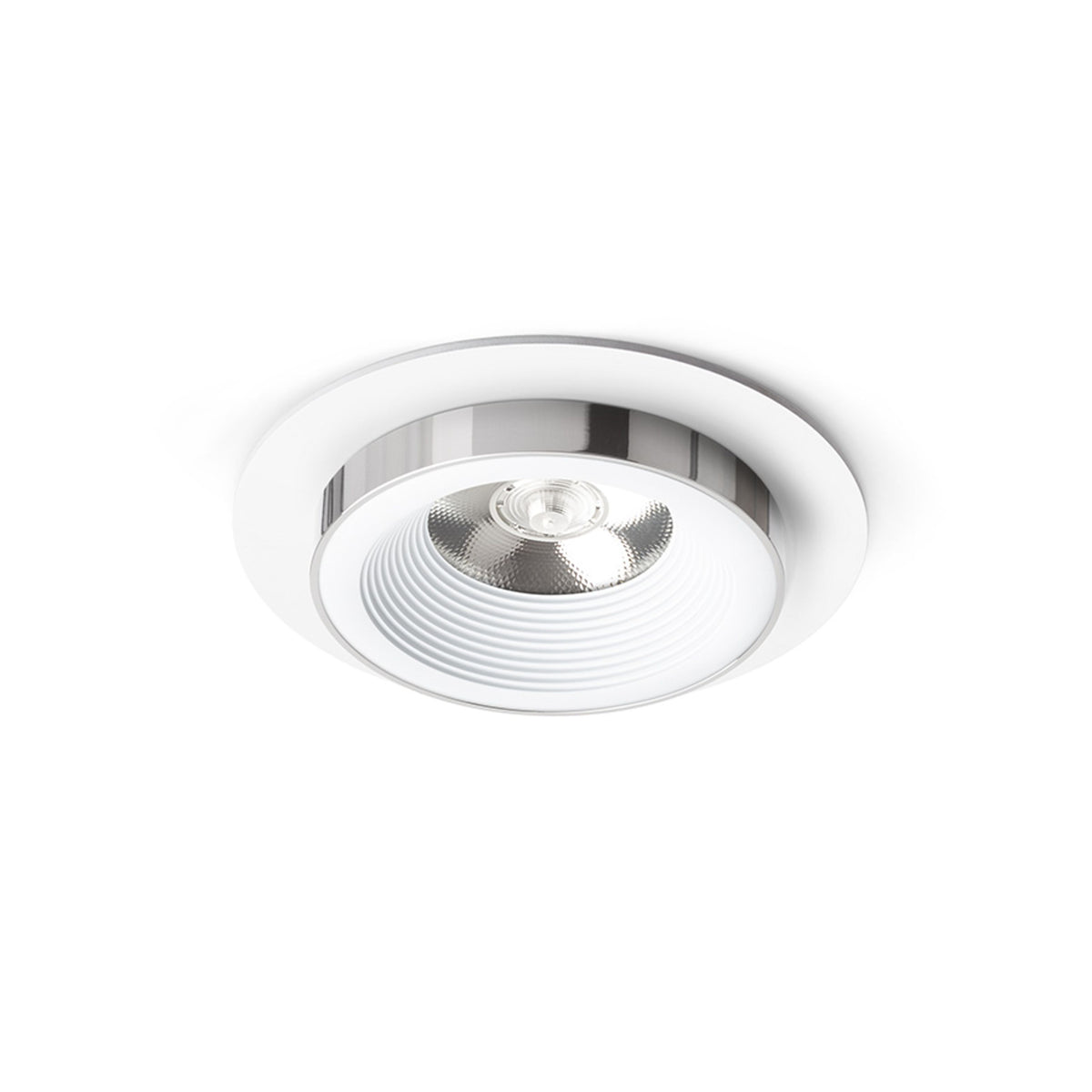 RENDL recessed light SHARM R I recessed white chrome 230V LED 10W 24° 3000K R14566 1