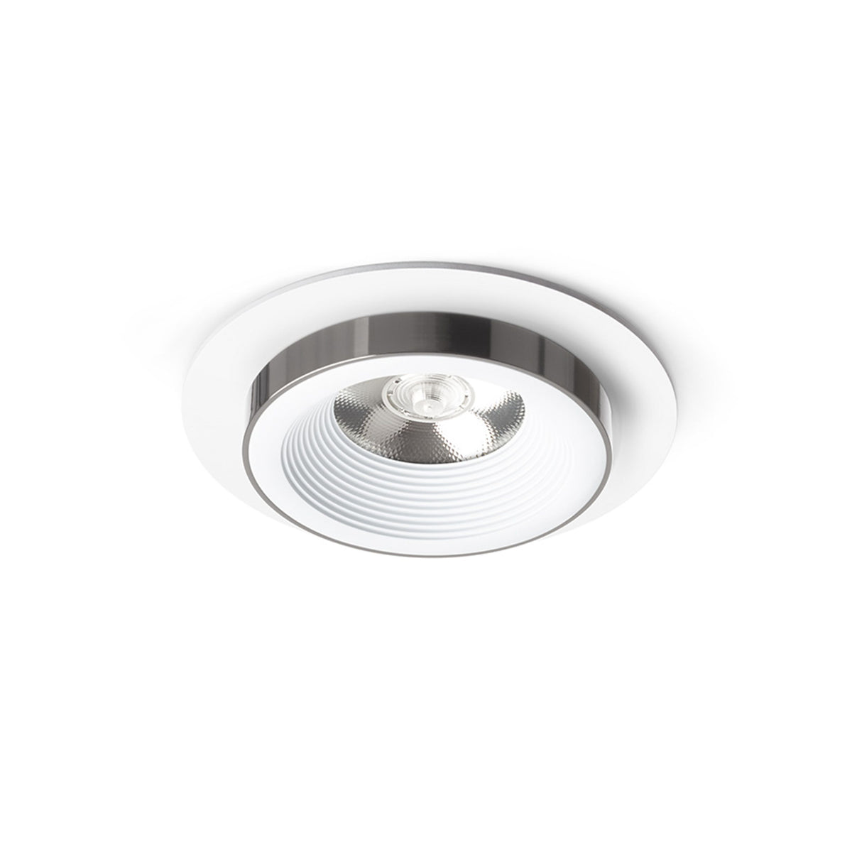 RENDL recessed light SHARM R I recessed white black chrome 230V LED 10W 24° 3000K R14567 1
